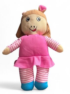 Arthur | DW Plush Pink Dress Doll for Kids - Soft Cuddly Toy